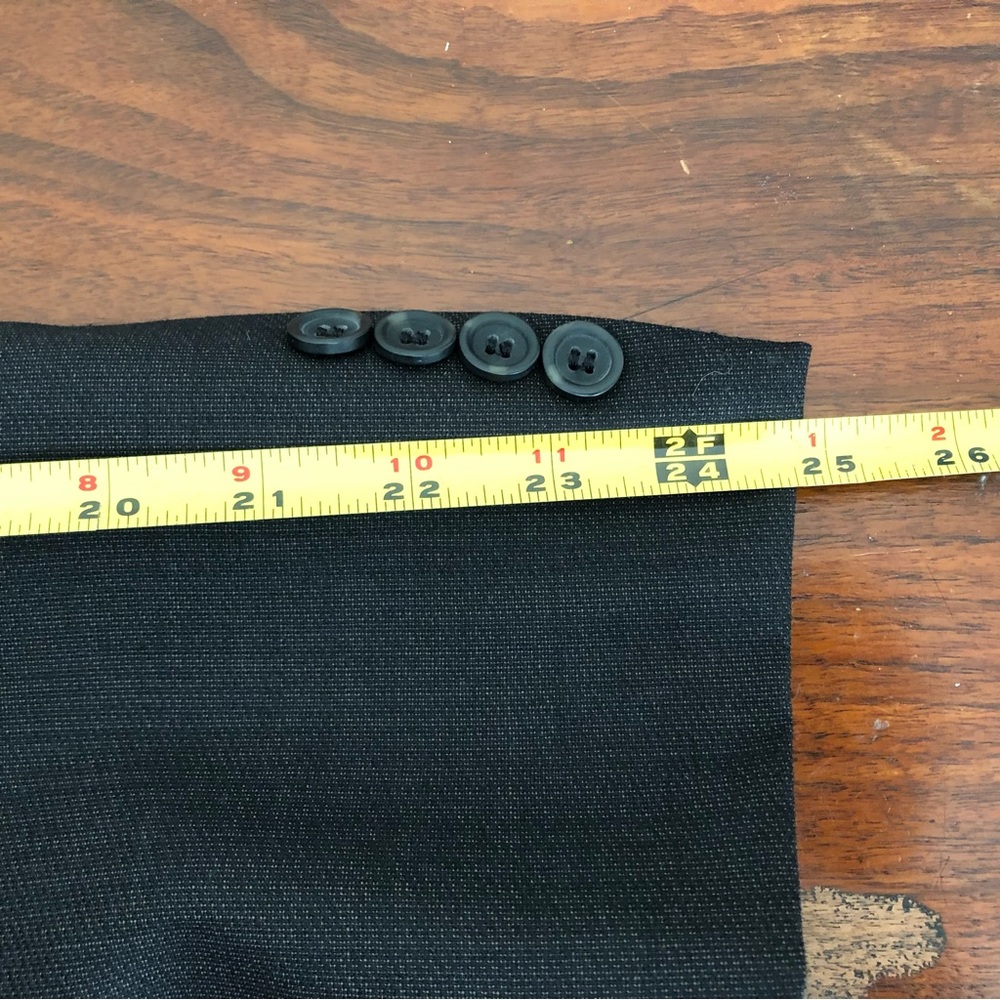 Pronto Uomo 100% wool Sport Coat 40R‎ Blazer Jacket Men’s Dark Gray 2 Button - Picture 15 of 15